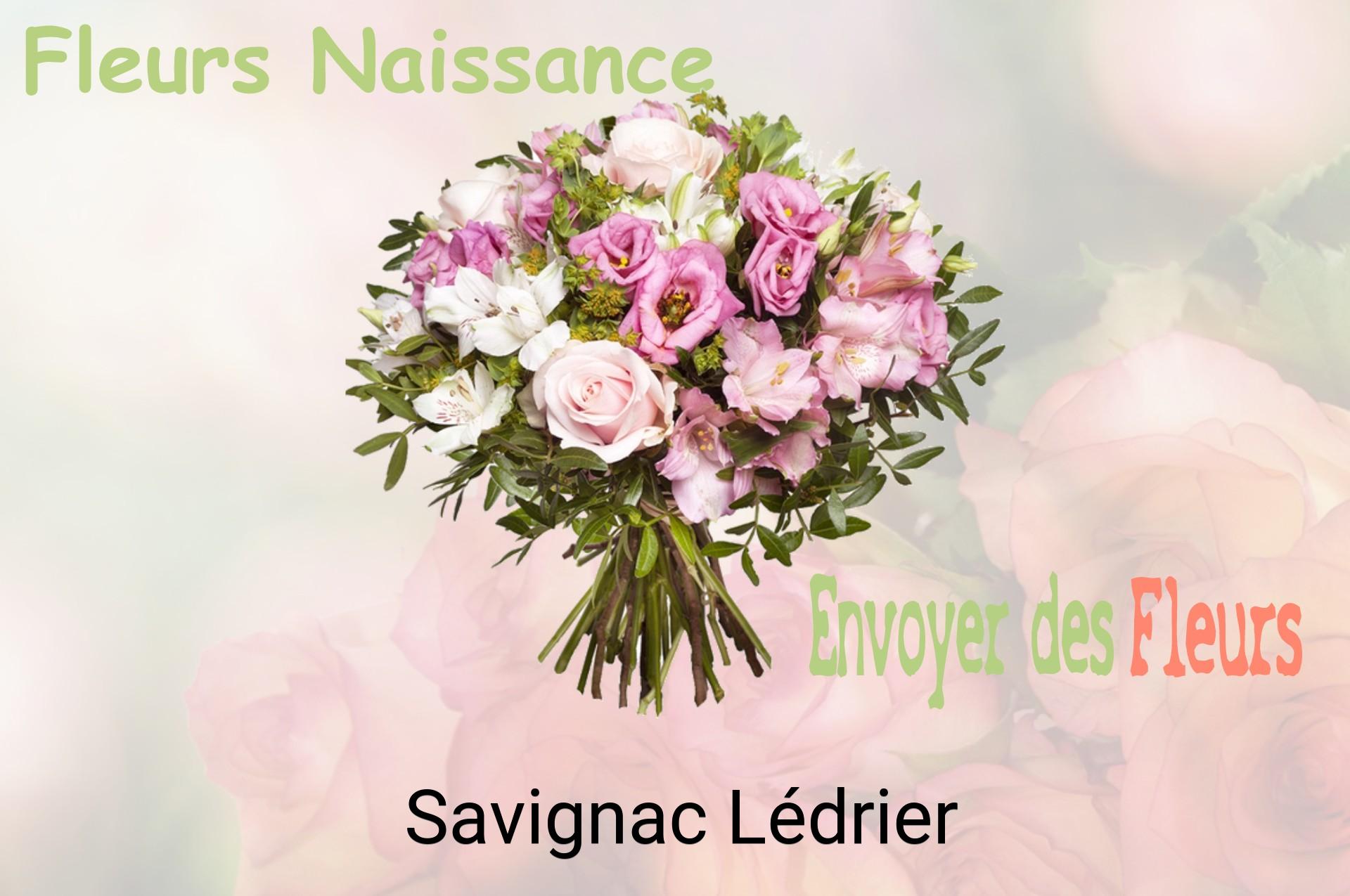 Bouquet de fleurs de naissance livré à Savignac-Lédrier